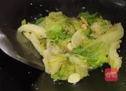 Illustration of how to make stir-fried lettuce with garlic sauce 9