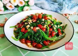 Illustration of how to mix spinach with peanuts 18