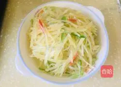 Illustration of how to make fried shredded potatoes 9