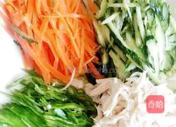 Sesame paste cold noodles Illustration of how to make noodles 1