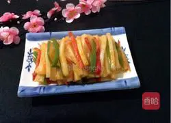 Illustration of how to make spicy fried rice cake 8