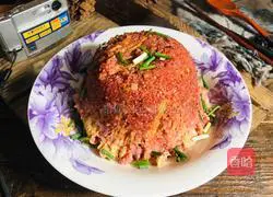 Illustration of how to make steamed bean curd rice noodles 10