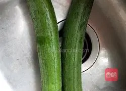 Fried edamame Illustration of how to make loofah 1