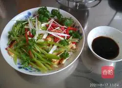 Illustration of how to make cold fried tofu 6