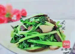 Illustration of how to stir-fry Chinese cabbage with mushrooms 1