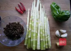 Illustration of how to make bamboo shoots and plum vegetables 2