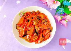 Illustration of how to make oil-consuming mushrooms and carrots 15