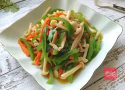 Illustration of how to cook white jade mushrooms 10