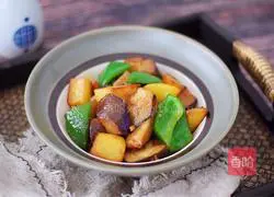 Illustration of how to make Di Sanxian (less oil version) 16