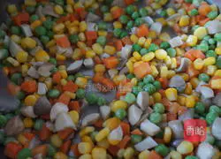 Illustration of how to make mushrooms and mixed vegetables 6