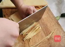 Tofu shredded with cucumber salad Illustration of how to do it 7