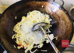 Illustration of how to make lotus white fried crystal vermicelli 5