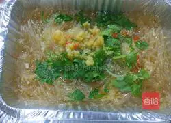 Illustration of how to make garlic vermicelli 4