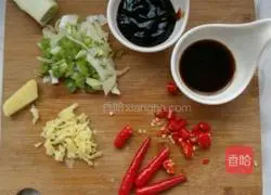 Scallion oil Illustration of how to make king oyster mushrooms 4