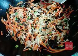 Saute carrots Illustration of how to make enoki mushrooms 8