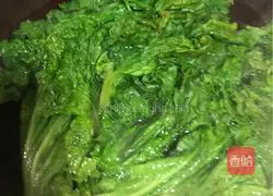 Illustration of how to make lettuce in oyster sauce 5