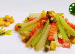 Cold salad Illustration of how to make celery 9