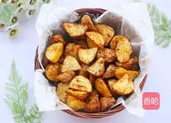 Illustration of how to make roasted potato wedges 11