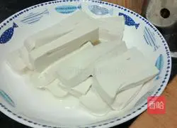 Illustration of how to make pan-fried tofu 1