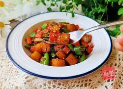 Illustration of how to make stir-fried double dices 11