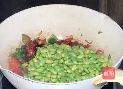 Illustration of how to make stir-fried edamame 7