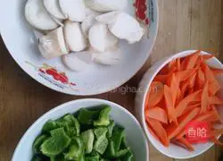 Illustration of how to make oil-consuming King Oyster Mushroom 1