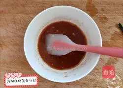 Illustration of how to make shredded king oyster mushrooms in oyster sauce 5