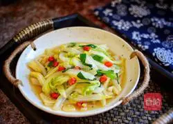 Illustration of how to make stir-fried baby cabbage 10