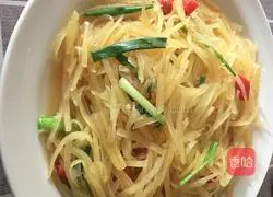 Illustration of how to make spicy and sour potato shreds 8