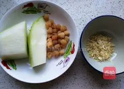 Winter Melon, Scallops and Shrimp Skin Soup Recipe Illustration 1