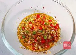 Illustration of how to make cold fungus, cucumber and yuba 6