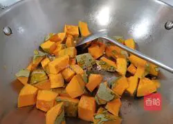 Illustration of braised silver chestnut pumpkin 5