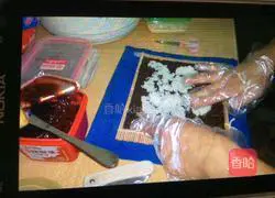 Illustration of how to make sushi 1