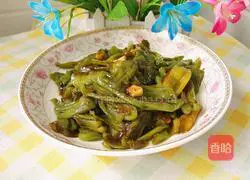 Illustration of how to make fish-flavored green pepper 14