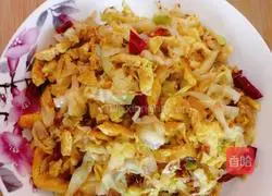 Illustration of how to make cabbage vermicelli 9