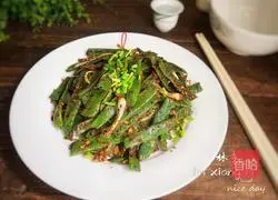 Illustration of how to make stir-fried green beans (oil-free weight loss version) 12