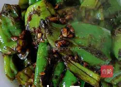 Illustration of how to make tiger skin green pepper 12