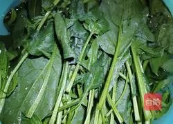 Illustration of how to make Korean spinach side dishes 1