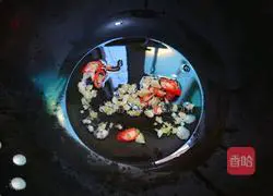 Illustration of how to make garlic spinach 2 