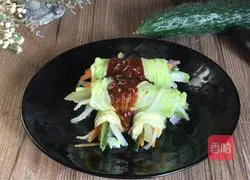 Illustration of how to make vegetable rolls 15