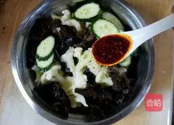 Illustration of how to make cold fungus and cauliflower 8