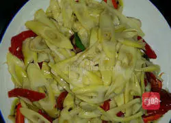 Illustration of how to make pickled peppers and spring bamboo shoots 4