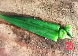 Illustration of how to make cold okra 6