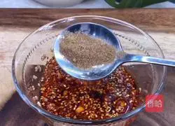 Illustration of how to make cumin tofu 1