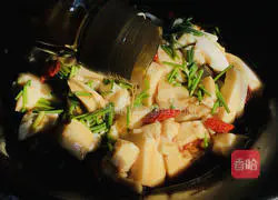 Illustration of how to make green onions mixed with tofu 7