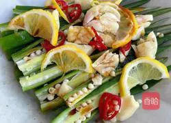 Illustration of how to make cold okra 10