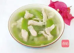 Illustration of how to make loofah soup 6