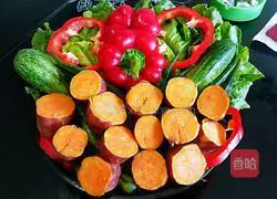 Illustration of how to make seasonal vegetable platter 15