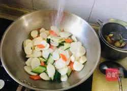 Illustration of how to stir-fry yam 4