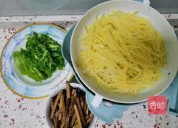 Illustration of how to make dried potatoes 1